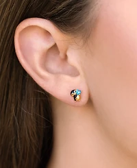 Girls Crew Crystal Penguin Crush Stud Earrings