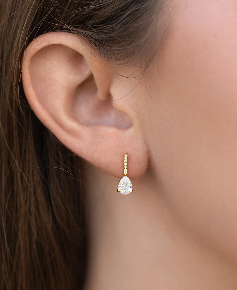 Girls Crew Crystal Cape May Pear Stud Earrings