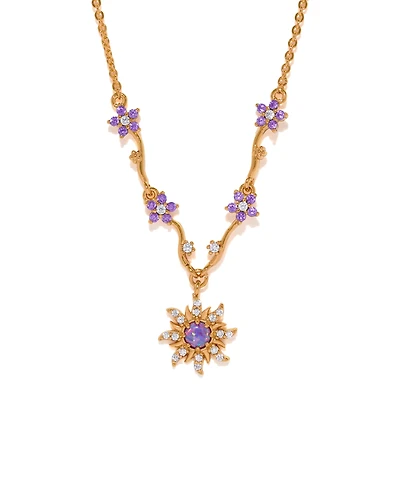 Girls Crew Crystal Disney Princess Tangled Corona's Crest Necklace