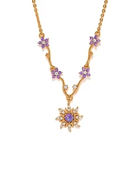 Girls Crew Crystal Disney Princess Tangled Corona's Crest Necklace