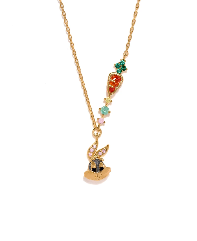 Girls Crew Crystal Looney Tunes Bugs Bunny What's Up, Doc Necklace