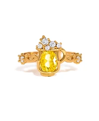 Girls Crew Gold-Plated Crystal Harry Potter Butterbeer Ring