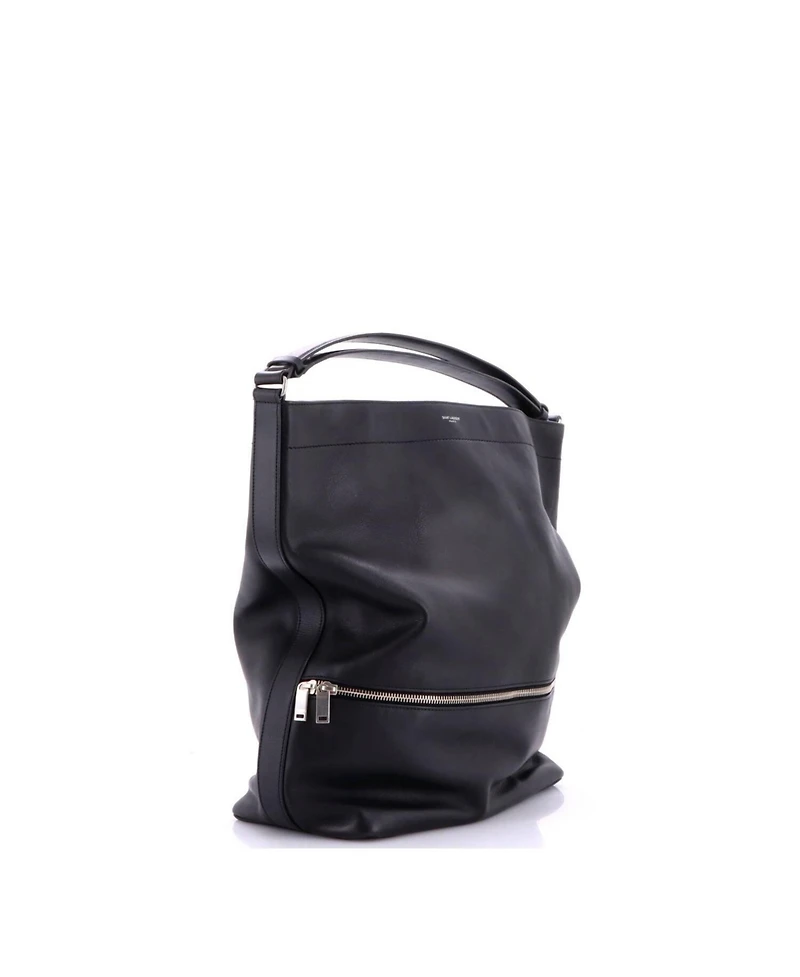 Pre-Owned Saint Laurent Paris Long Hobo Leather