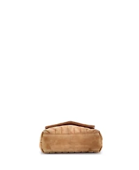 Pre-Owned Saint Laurent Small Loulou Shoulder Bag Matelasse Chevron Suede