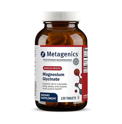 Metagenics Magnesium Glycinate 100mg-Highly Absorbable Magnesium Supplement for Sleep