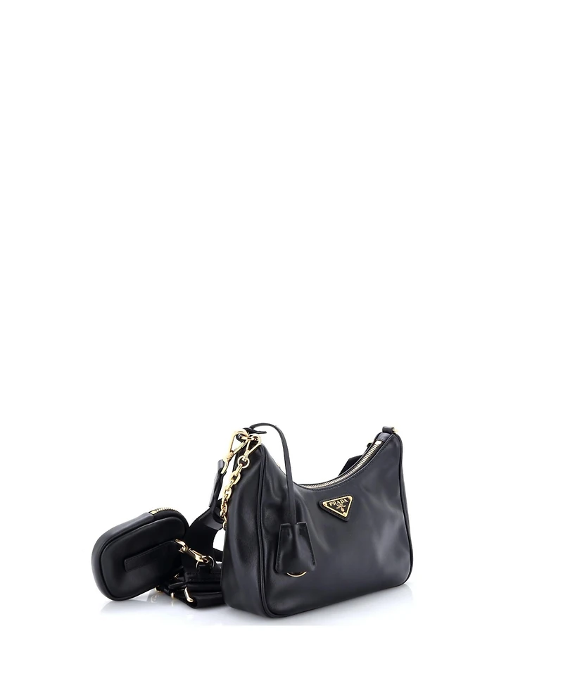 Pre-Owned Prada Small Re-Edition 2005 Shoulder Bag Soft Calfskin