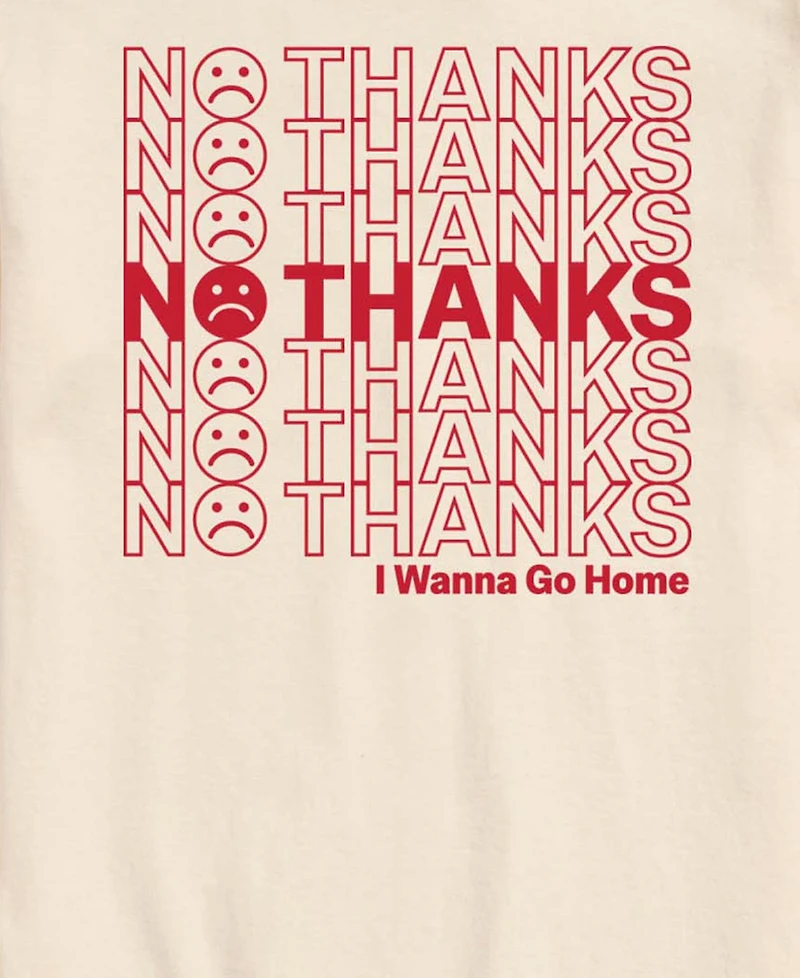 Airwaves Men's No Thanks Short-Sleeve Graphic T-Shirt