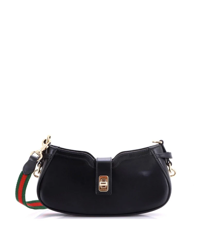Pre-Owned Gucci Mini Moon Side Shoulder Bag Leather