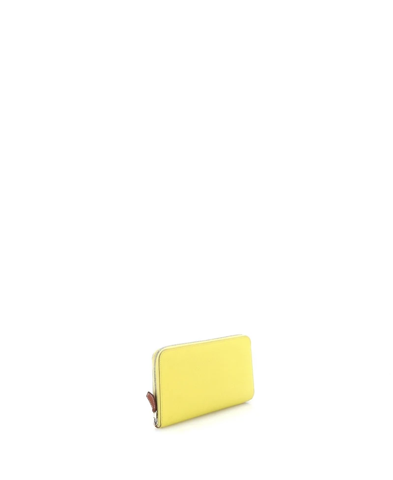Pre-Owned HERMES Long Azap Zip Around Wallet Silk'in Epsom