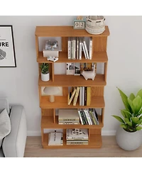 Flynama 31.5 Inch 5-Tier Open Mdf Free Combination Modern Display Bookcase