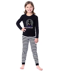 Wednesday Girl's (4-14) Pajamas Tonight Was Torture 2 Piece Kids Sleep Short Set