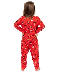 Sesame Street Boy's (2T-6) Elmo Character 1Piece Front-Zip Footless Sleeper Pajama