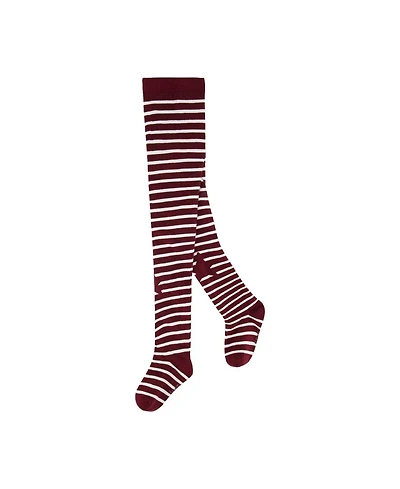 Deux par Little and Big Girl ( 5-6 , 10-12 ) Knit Tights Reddish