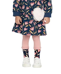 Deux par Deux Little and Big Girl( 5-6 , 10-12 ) Tights Pale Dusty