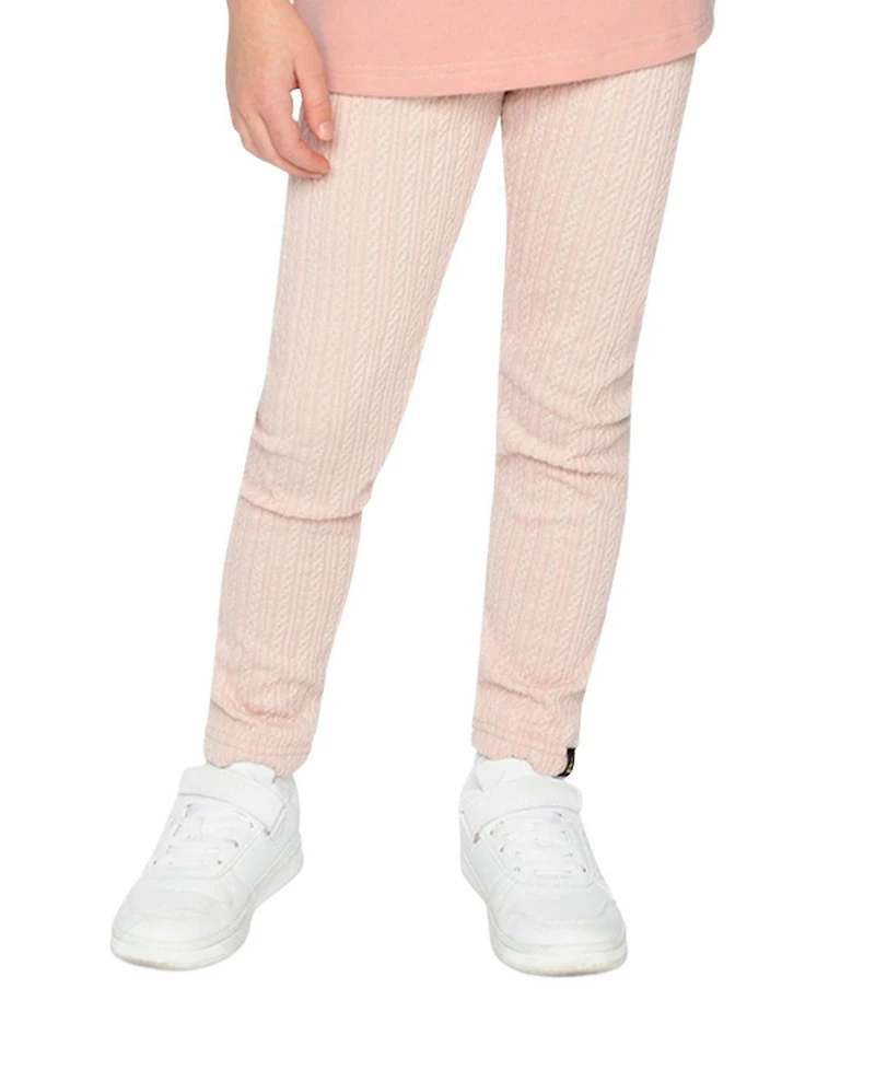 Deux par Kids & Baby Toddler Girl 2T-5T Jacquard Leggings Pale Dusty