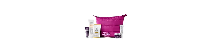 Free Kiehl's 5-Pc. Full Skincare Routine + Pink Pouch, with $75 Kiehl's purchase!