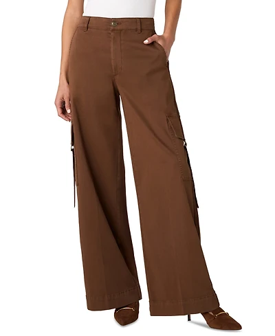 Liverpool Los Angeles Women's Mid-Rise Cargo Wide-Leg Pants