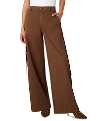 Liverpool Los Angeles Women's Mid-Rise Cargo Wide-Leg Pants