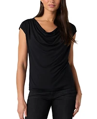 Liverpool Los Angeles Women's Sleeveless Cowl Neck Knit Top
