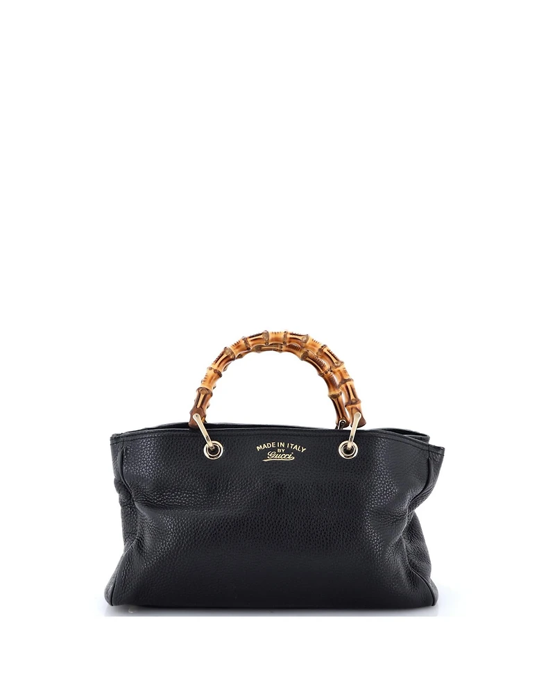 Pre-Owned Gucci Bamboo Shopper Tote Leather