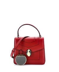 Pre-Owned Bvlgari Small Serpenti Forever Top Handle Bag Leather