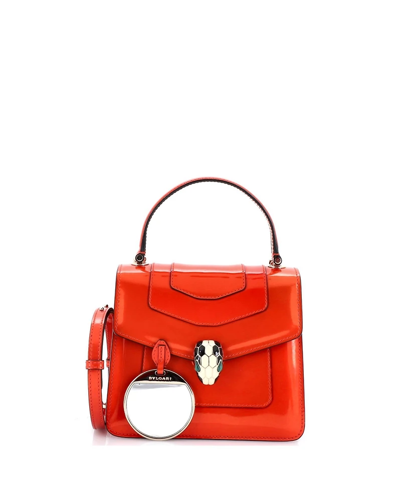 Pre-Owned Bvlgari Small Serpenti Top Handle Bag Patent