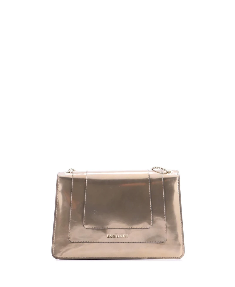 Pre-Owned Bvlgari Medium Serpenti Forever Shoulder Bag Metallic Leather