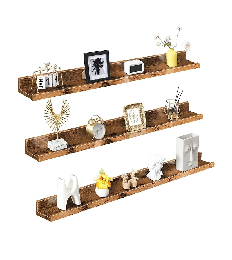 Slickblue Set of 3 Hanging Shelves Wall Mounted Storage Shelves