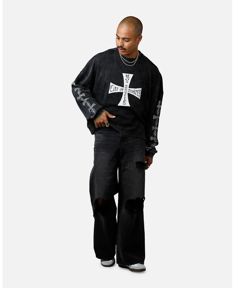 mnml Men's Washed Chopper Thermal Long Sleeve T-Shirt