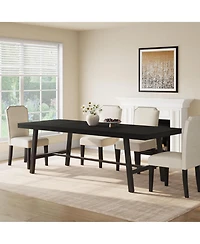 gaomon Industrial 86.61" Long Kitchen Dining Table for Dinner, Kitchen