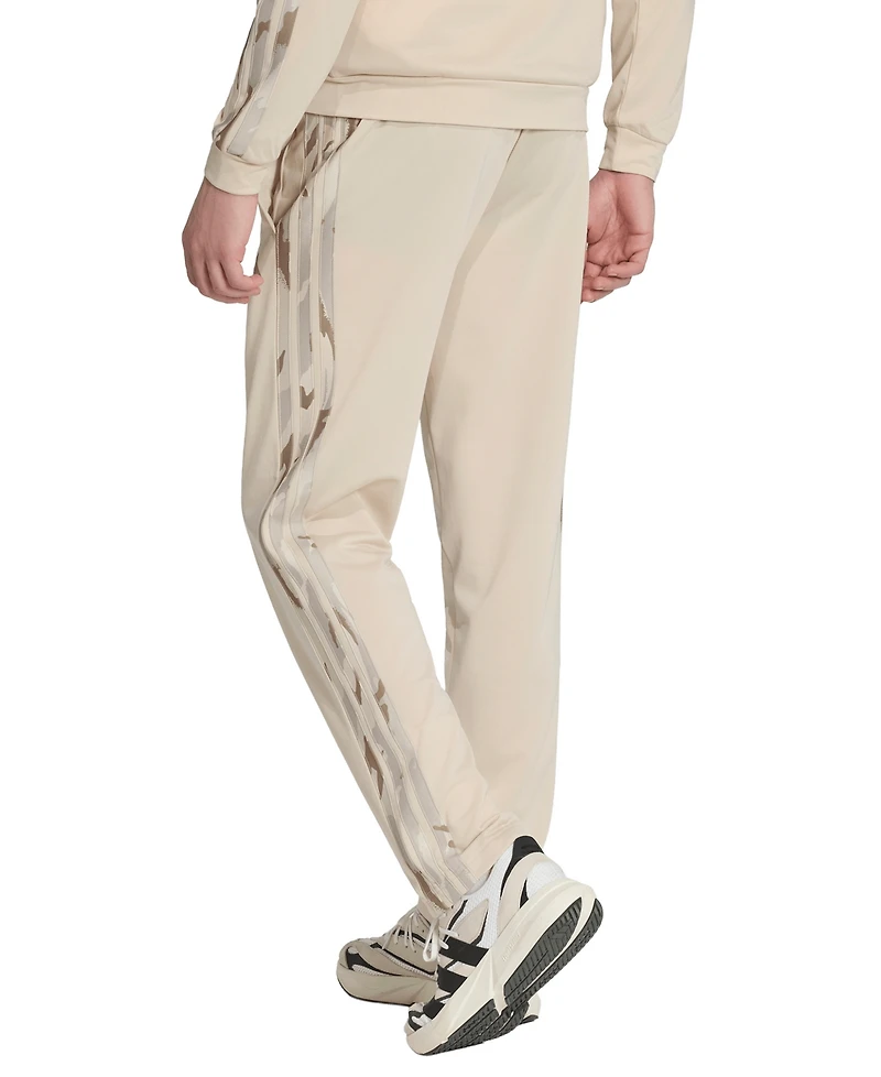 adidas Men's Camouflage Three-Stripes Regular-Fit Trackpants