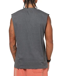 Saint Morta Mens Birds Of Prey Muscle T-Shirt Washed Charcoal