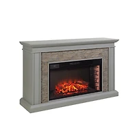 Augusta Home Ledgestone Fireplace With Stacked Stone