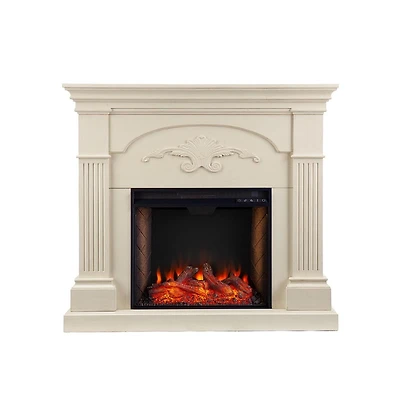 Augusta Home Sicilian Criss-Cross Electric Electric Fireplace