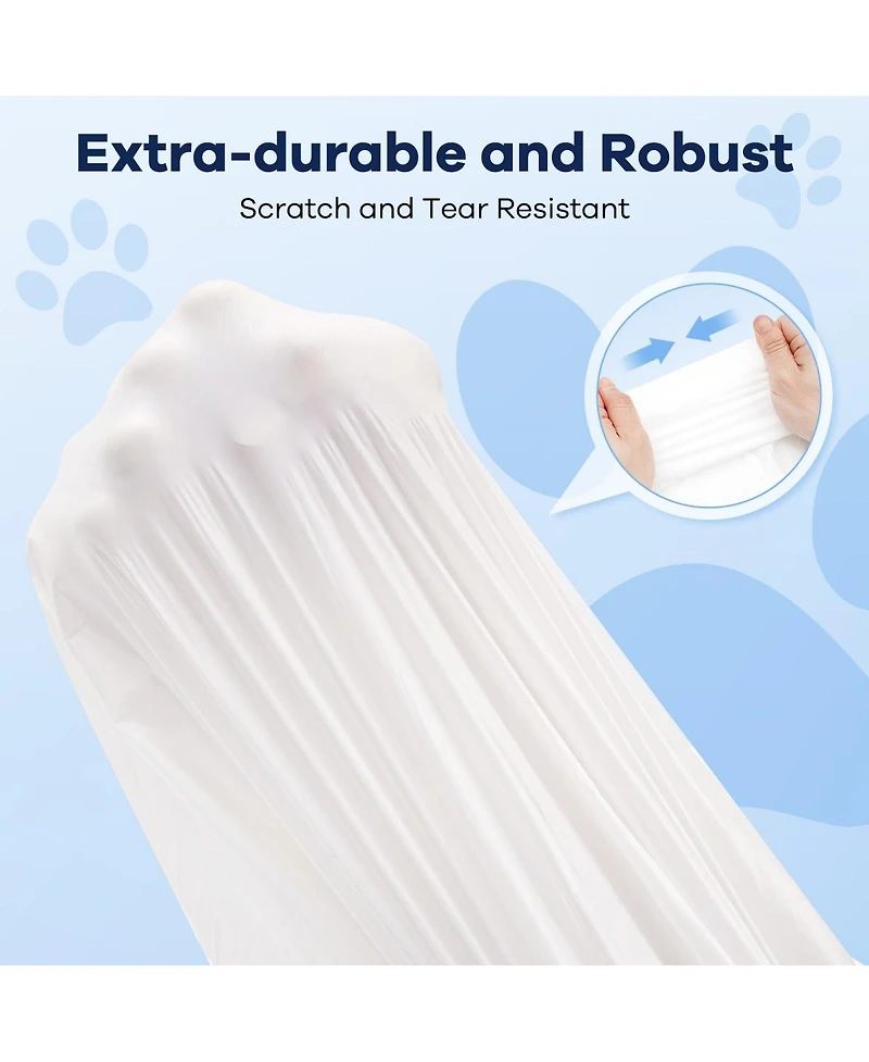 Cumrige Trash Bags Drawstring Extra Thick Garbage Bags Wastebasket Bin Liners Plastic Trash Bags for Bathroom, Bedroom, Office, Car, Kitchen, Home