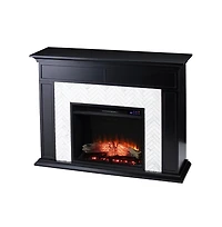 Augusta Home Tolington Color Changing Marble Tiled Fireplace