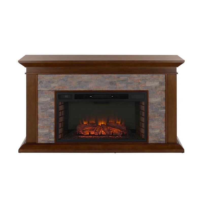 Augusta Home Canyon Heights Simulated Stone Electric Fireplace