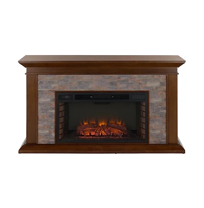 Augusta Home Canyon Heights Simulated Stone Electric Fireplace
