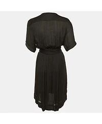Pre-Owned Isabel Marant Women's Etoile Crepe Wrap Around Midi Dress