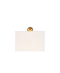 Vienna Full Spectrum Valerie Modern Table Lamp with Clear Acrylic Riser 28" Tall Clear Crystal Fabric Shade for Bedroom Living Room Bedside Home