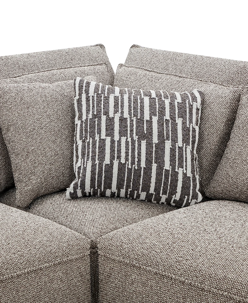 Evandro 6-Piece L-Shaped Sectional Sofa Set (Laf Chair, Raf 2 Armless Corner, Console), Macy's Exclusive