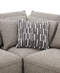 Evandro 6-Piece L-Shaped Sectional Sofa Set (Laf Chair, Raf 2 Armless Corner, Console), Macy's Exclusive