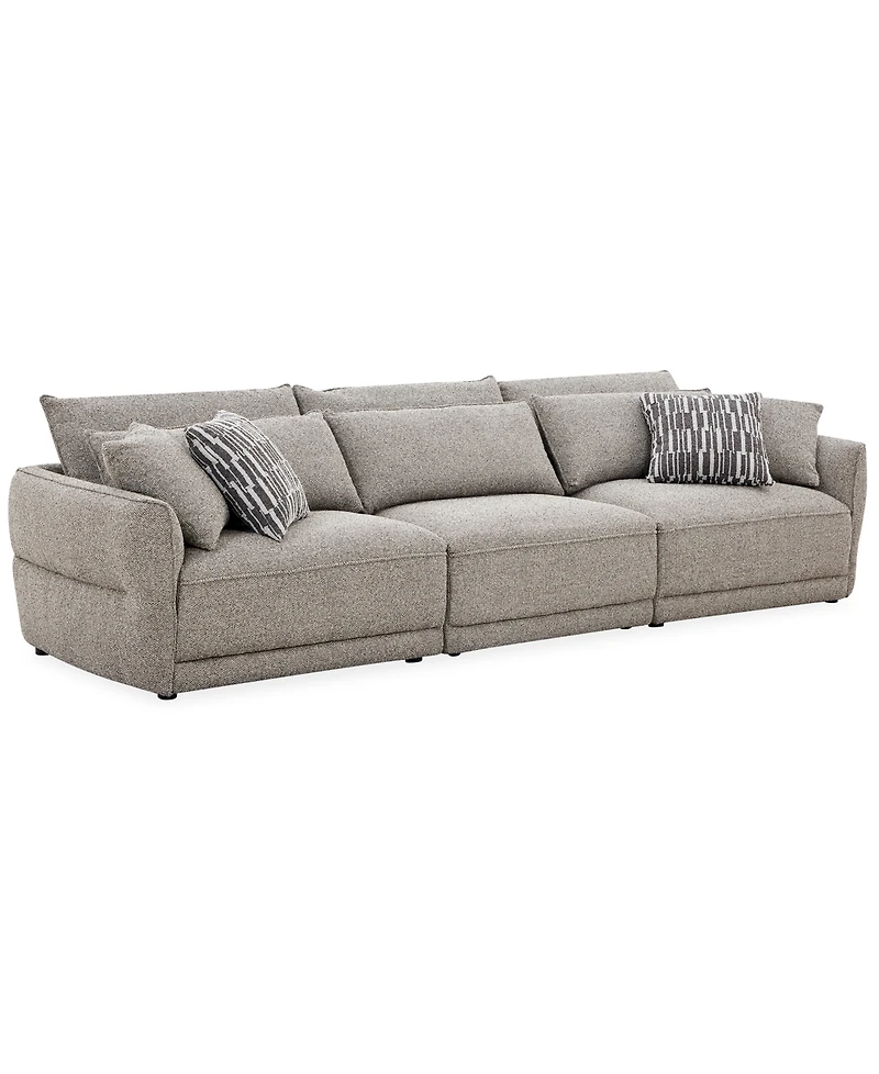 Evandro 3-Piece Sofa Set (Laf Chair, Raf Chair & Armless Chair), Macy's Exclusive