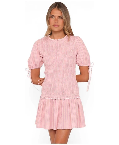 Petal and Pup Women's Kaelyn Gather Mini Dress