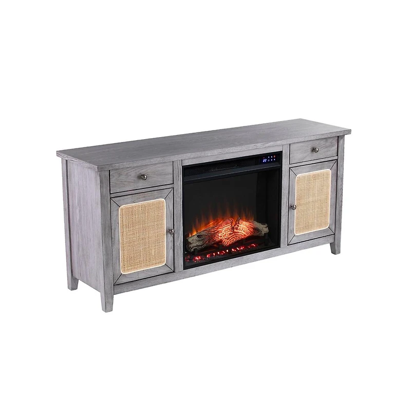 Augusta Home Edderton Electric Fireplace with Media Storage