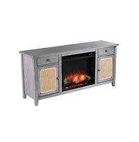 Augusta Home Edderton Electric Fireplace with Media Storage