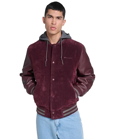 Champion Men's Varsity Faux Suede Leather Jacket