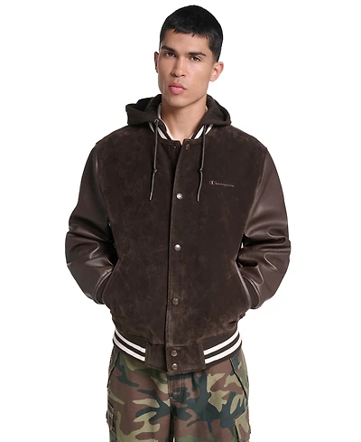 Champion Men's Varsity Faux Suede Leather Jacket