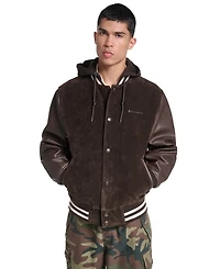 Champion Men's Varsity Faux Suede Leather Jacket