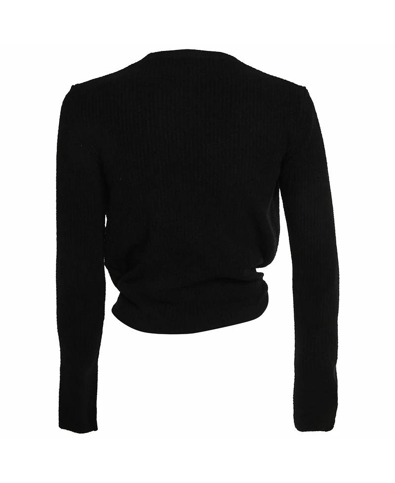 Pre-Owned Jacquemus Women's Rib Knit Twisted Cardigan